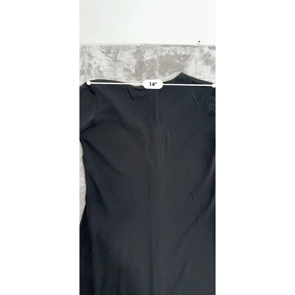 Gap Pencil Dress Women's Size XS Black 1/2 Sleeve Knee Length‎ Gauze Fabric EUC